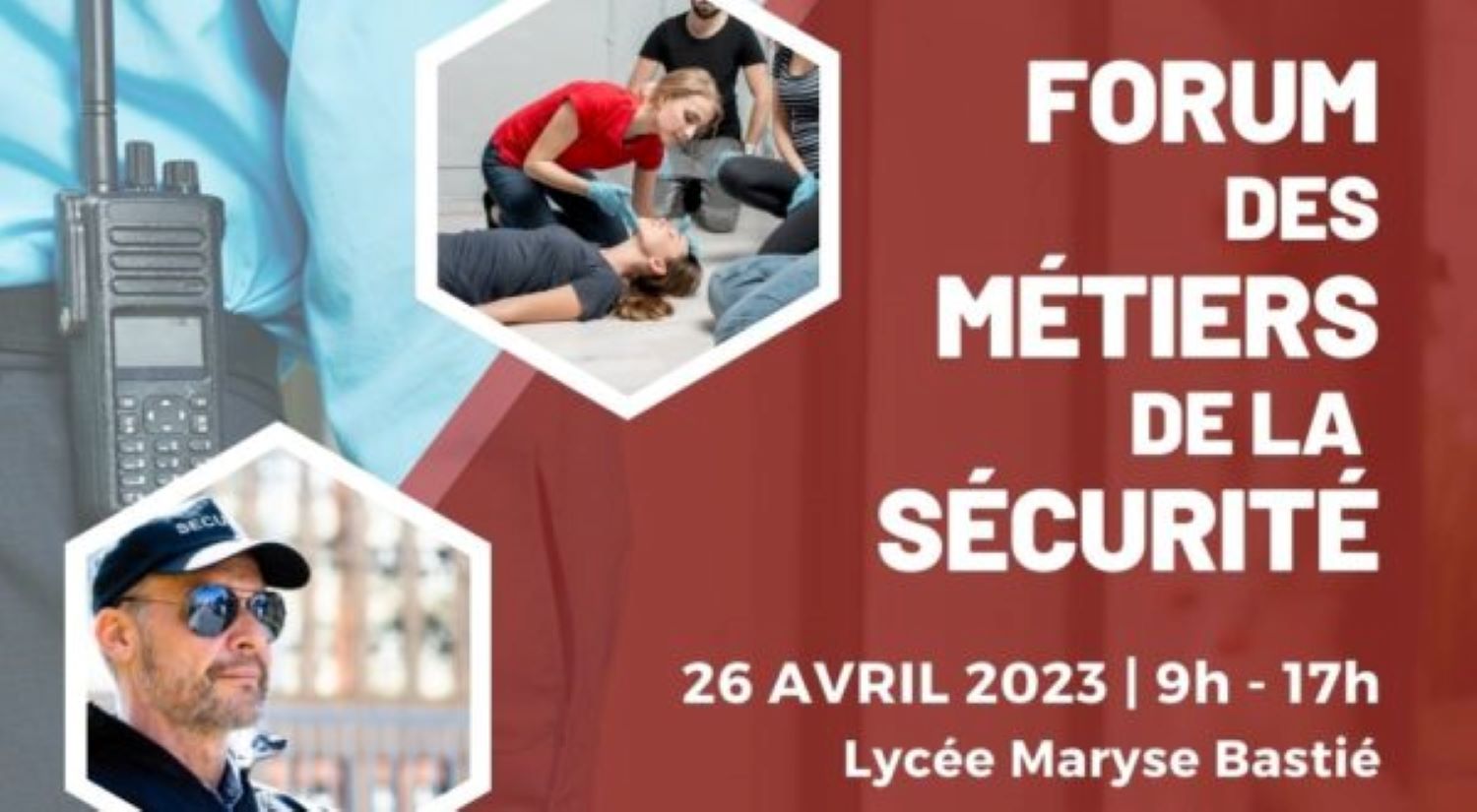 Visuel du Forum des métiers de la sécurité (Greta du Lmousin)