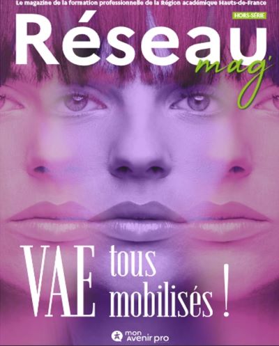 Couverture du numéro hors-série de Réseau mag représentant des visages sur fond tramé rose